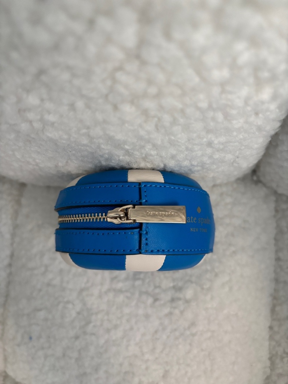 kate spade Blue and White Striped AirPod Case - Picture 9 of 10